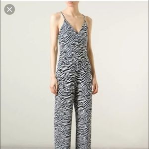 NWT Michael Kors Zebra print pant jumpsuit, Large